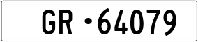 Truck License Plate